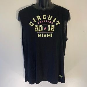 Circuit Party Miami 2019 Sleeveless T Shirt XL 36 chest ES Collection